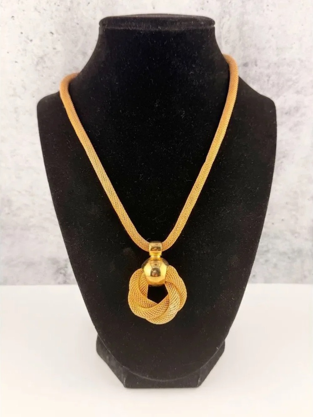 Gold-Tone Woven Knot Pendant Necklace - Women Jewelry
